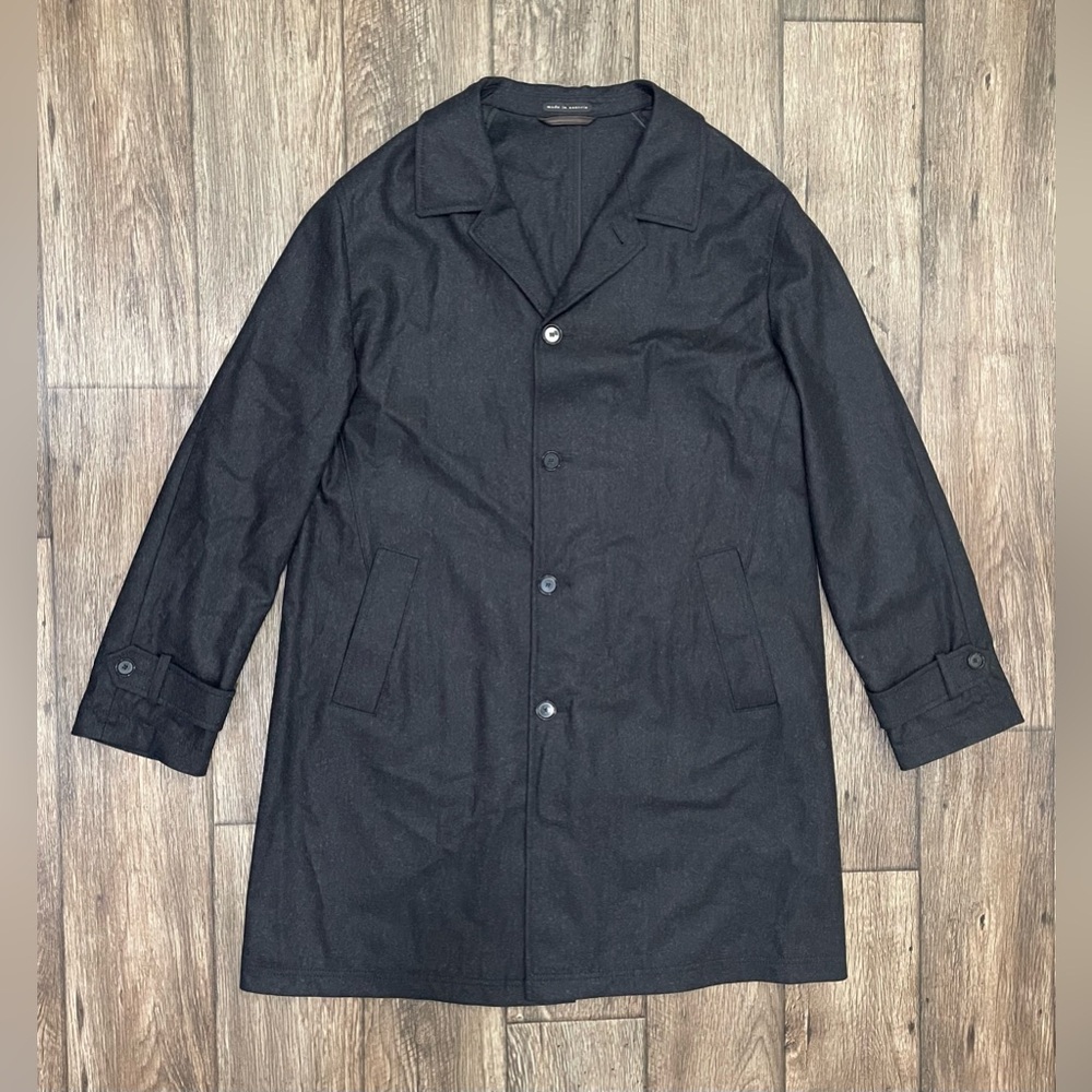 NWT Schneiders Salzburg Mens Jimmie Rainloden Charcoal Wool Coat‎ Size 46